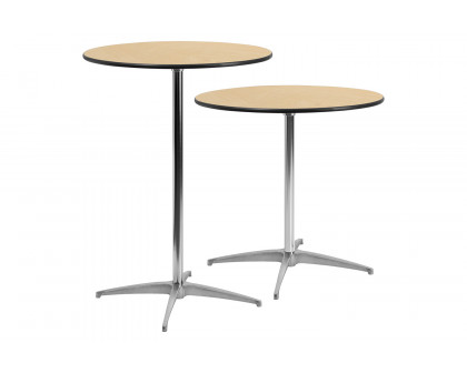 BLNK™ Lars Round Wood Cocktail Table - 30"D