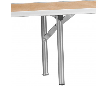 BLNK - Amara Birchwood Bar Top Riser with Silver Legs