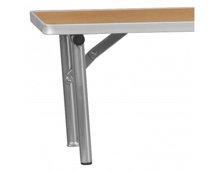 BLNK - Amara Birchwood Bar Top Riser with Silver Legs