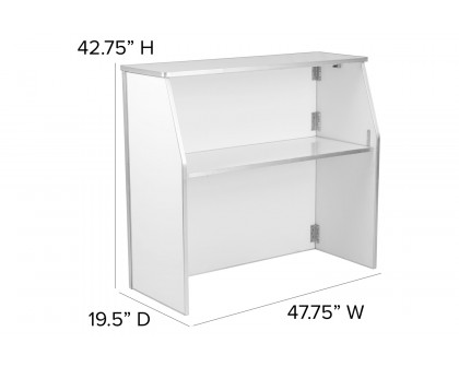 BLNK Amara Laminate Foldable Bar - White