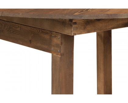 BLNK - HERCULES Series Round Rustic and Antique Pine Dining Table