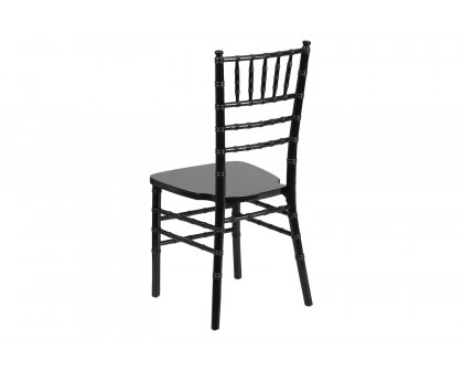 BLNK HERCULES Series Wood Chiavari Chair - Black