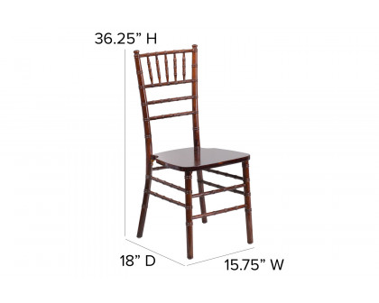 BLNK HERCULES Series Wood Chiavari Chair - Fruitwood