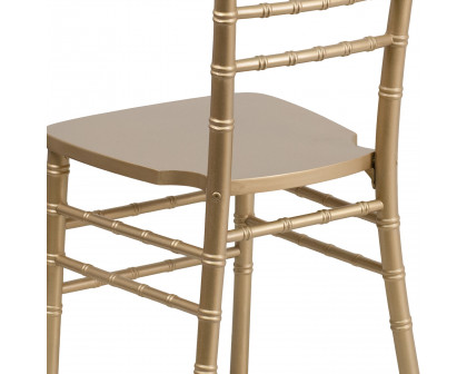 BLNK HERCULES Series Wood Chiavari Chair - Gold