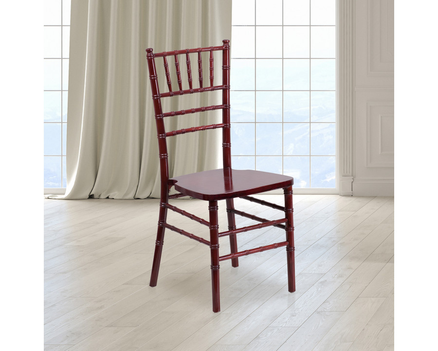 BLNK HERCULES Series Wood Chiavari Chair - Mahogany