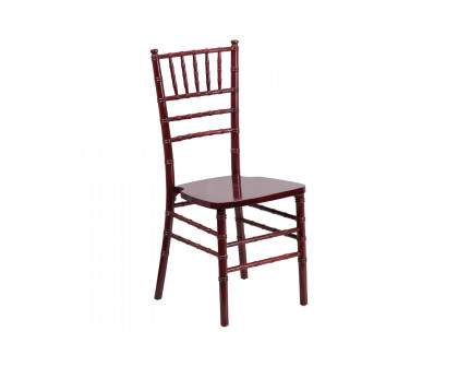 BLNK HERCULES Series Wood Chiavari Chair - Mahogany