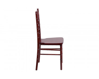 BLNK HERCULES Series Wood Chiavari Chair - Mahogany