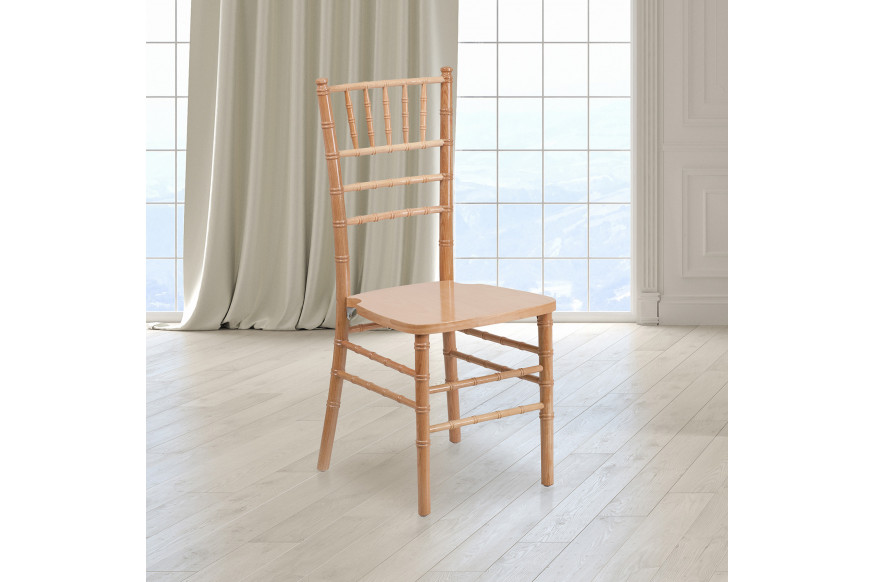 BLNK™ HERCULES Series Wood Chiavari Chair - Natural