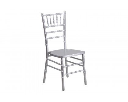 BLNK HERCULES Series Wood Chiavari Chair - Silver