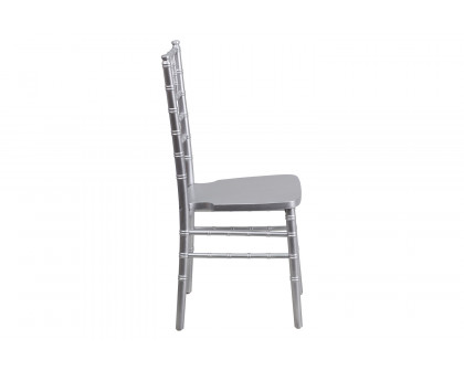 BLNK HERCULES Series Wood Chiavari Chair - Silver