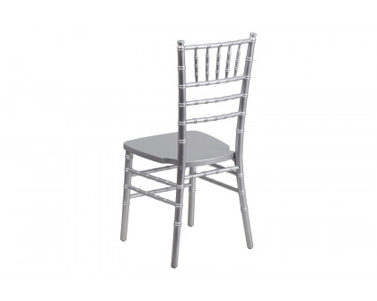 BLNK HERCULES Series Wood Chiavari Chair - Silver