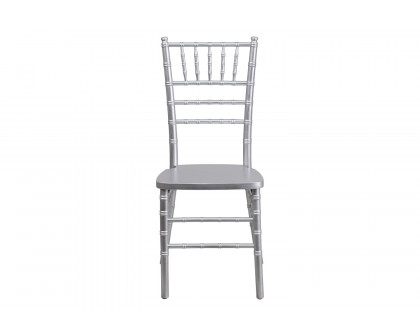 BLNK HERCULES Series Wood Chiavari Chair - Silver