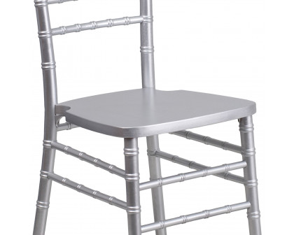 BLNK HERCULES Series Wood Chiavari Chair - Silver