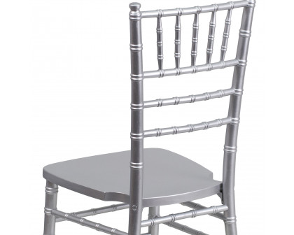 BLNK HERCULES Series Wood Chiavari Chair - Silver