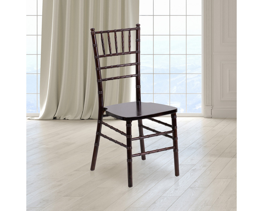 BLNK HERCULES Series Wood Chiavari Chair - Walnut