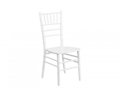 BLNK™ HERCULES Series Wood Chiavari Chair - White