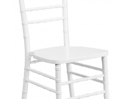 BLNK™ HERCULES Series Wood Chiavari Chair - White