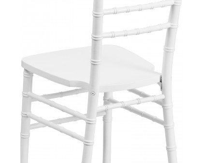 BLNK™ HERCULES Series Wood Chiavari Chair - White