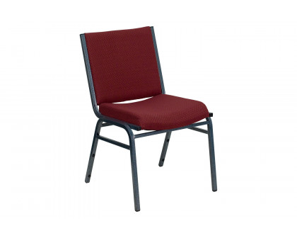 BLNK HERCULES Series Fabric Heavy Duty Stack Chair - Burgundy Patterned