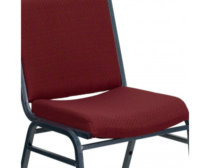 BLNK HERCULES Series Fabric Heavy Duty Stack Chair - Burgundy Patterned