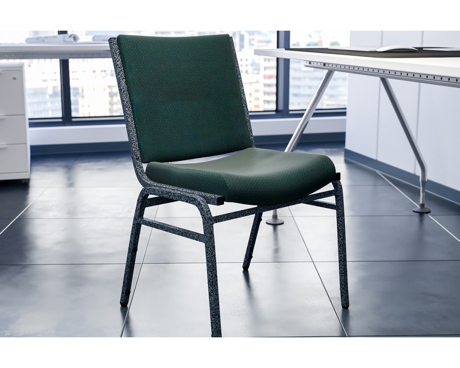 BLNK HERCULES Series Fabric Heavy Duty Stack Chair - Green Patterned