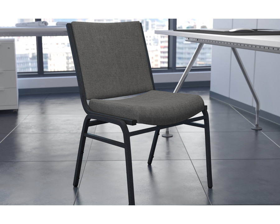 BLNK HERCULES Series Fabric Heavy Duty Stack Chair - Gray