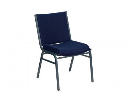 BLNK HERCULES Series Fabric Heavy Duty Stack Chair - Navy Blue Dot