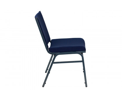 BLNK HERCULES Series Fabric Heavy Duty Stack Chair - Navy Blue Dot