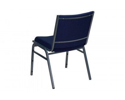 BLNK HERCULES Series Fabric Heavy Duty Stack Chair - Navy Blue Dot