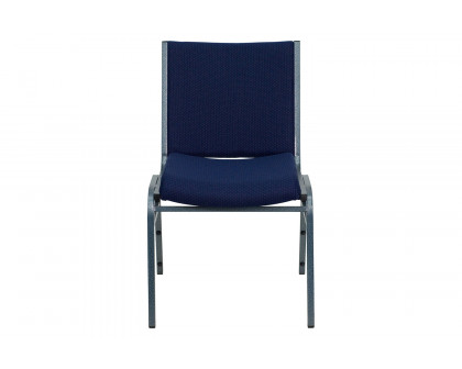 BLNK HERCULES Series Fabric Heavy Duty Stack Chair - Navy Blue Dot