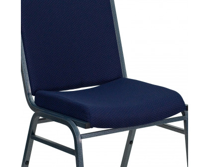 BLNK HERCULES Series Fabric Heavy Duty Stack Chair - Navy Blue Dot