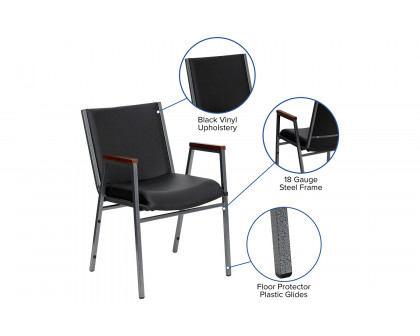 BLNK - HERCULES Series Heavy Duty Vinyl Stack Chair with Arms