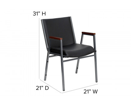 BLNK - HERCULES Series Heavy Duty Vinyl Stack Chair with Arms