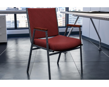 BLNK HERCULES Series Fabric Heavy Duty Stack Chair with Arms