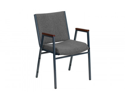 BLNK™ HERCULES Series Fabric Heavy Duty Stack Chair with Arms - Gray