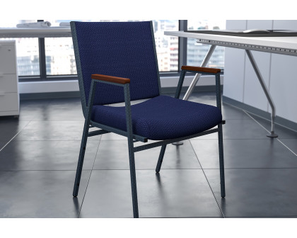 BLNK HERCULES Series Fabric Heavy Duty Stack Chair with Arms