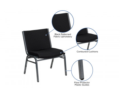 BLNK™ HERCULES Series Fabric Stack Chair - Black