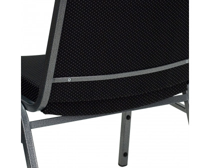 BLNK™ HERCULES Series Fabric Stack Chair - Black