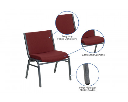 BLNK™ HERCULES Series Fabric Stack Chair - Burgundy