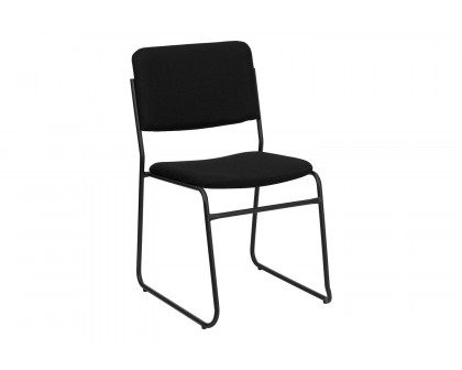 BLNK HERCULES Series Fabric High Density Stacking Chair with Sled Base