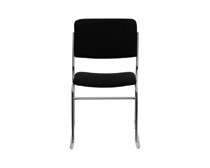 BLNK - HERCULES Series Fabric High Density Stacking Chair with Chrome Sled Base