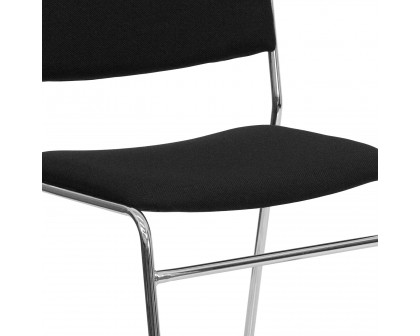 BLNK - HERCULES Series Fabric High Density Stacking Chair with Chrome Sled Base