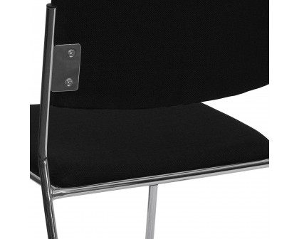 BLNK - HERCULES Series Fabric High Density Stacking Chair with Chrome Sled Base