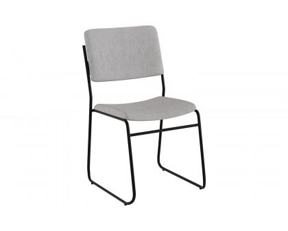 BLNK HERCULES Series Fabric High Density Stacking Chair with Sled Base - Gray