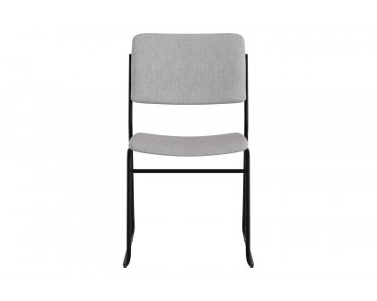 BLNK HERCULES Series Fabric High Density Stacking Chair with Sled Base - Gray