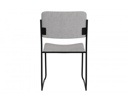 BLNK HERCULES Series Fabric High Density Stacking Chair with Sled Base - Gray