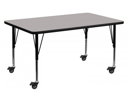 BLNK - Wren Mobile Rectangular HP Laminate Activity Table