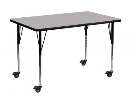 BLNK Wren Mobile Rectangular Thermal Laminate Activity Table