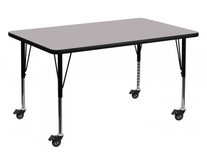 BLNK Wren Mobile Rectangular Thermal Laminate Activity Table