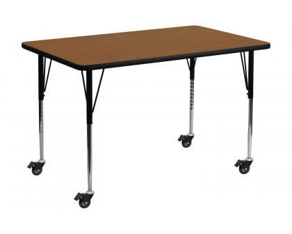 BLNK - Wren Mobile Rectangular HP Laminate Activity Table